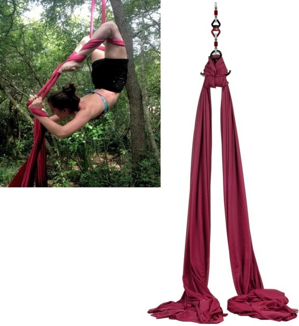 F.Life 11 Yards Aerial Silks Equipment Medium Stretch Aerial Silk