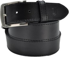 Cintura lucida uomo in vernice foderata vera elegante per eventi abito blu nera