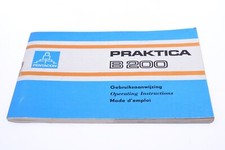   PENTACON, PRAKTICA B200 CAMERA ORIGINAL INSTRUCTIONS MANUAL 3 LANGUAGES 135-2