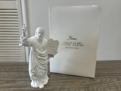Atemberaubende Moses Figur Fine Bone China Skulptur Statue von Lenox 9'' hoch - verpackt