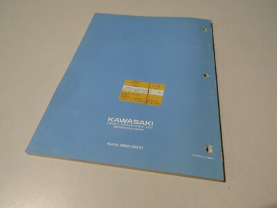 Kawasaki Factory Model Recognition Manual 82~85 Model 99930-1003