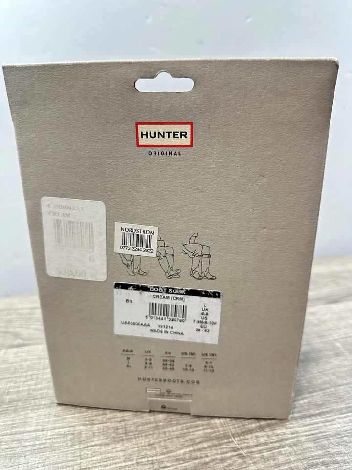 Calcetines bota Hunter 240499 crema talla L para mujer Foto 2 de 3