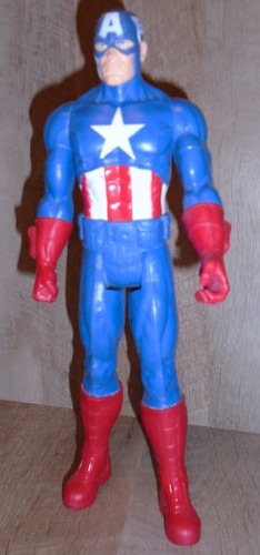 Modellino Captain America Marvel 12 in Hero Series 2013 blu e rosso Hasbro - Foto 5 di 9
