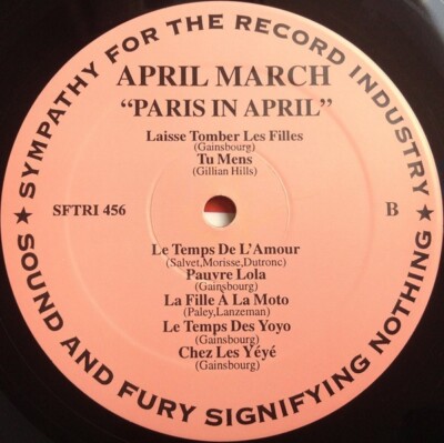 April March / Paris In April 1996 US Sympathy For The Record
