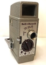 Vintage Bell  Howell 220 Two Twenty 8mm Movie Camera with Leather Case  Manual