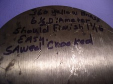 6 1/2" DIAMETER  BRASS  ROD 1 PC.  1 1/16" + LONG  360 SOLID ROUND BRASS