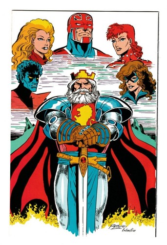 Excalibur #8 (1989) NM NEWSSTAND feat NEW MUTANTS - Picture 2 of 2