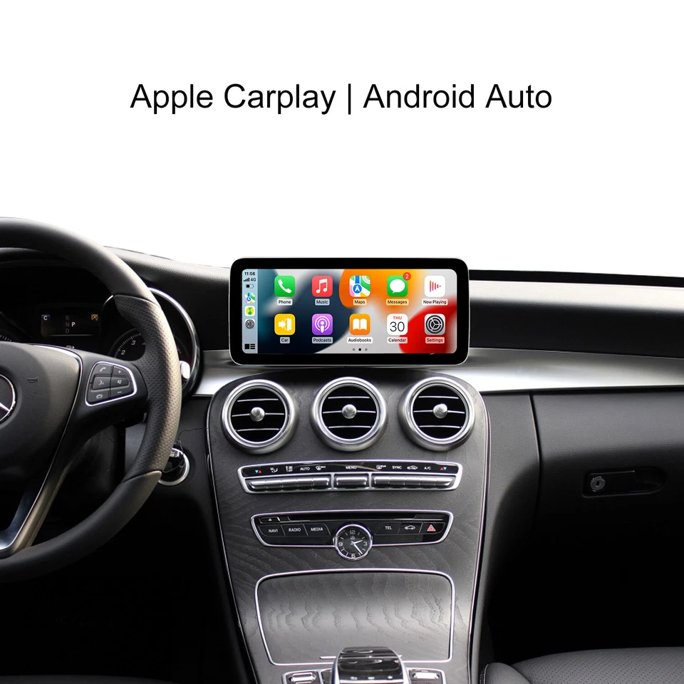 10.25" Android 8+128GB GPS SAT For Mercedes Benz C GLC V W205 Autoradio Carplay - Bild 3 von 4