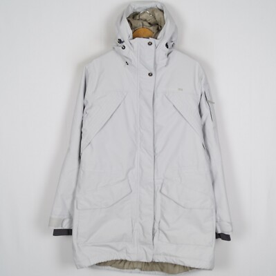 DIDRIKSONS Damen Jacke Gr. 42 Polyamid Kapuze weiß isoliert