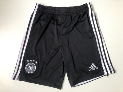 Adidas kids sports casual shorts size 164 black elasticated waist drawstring