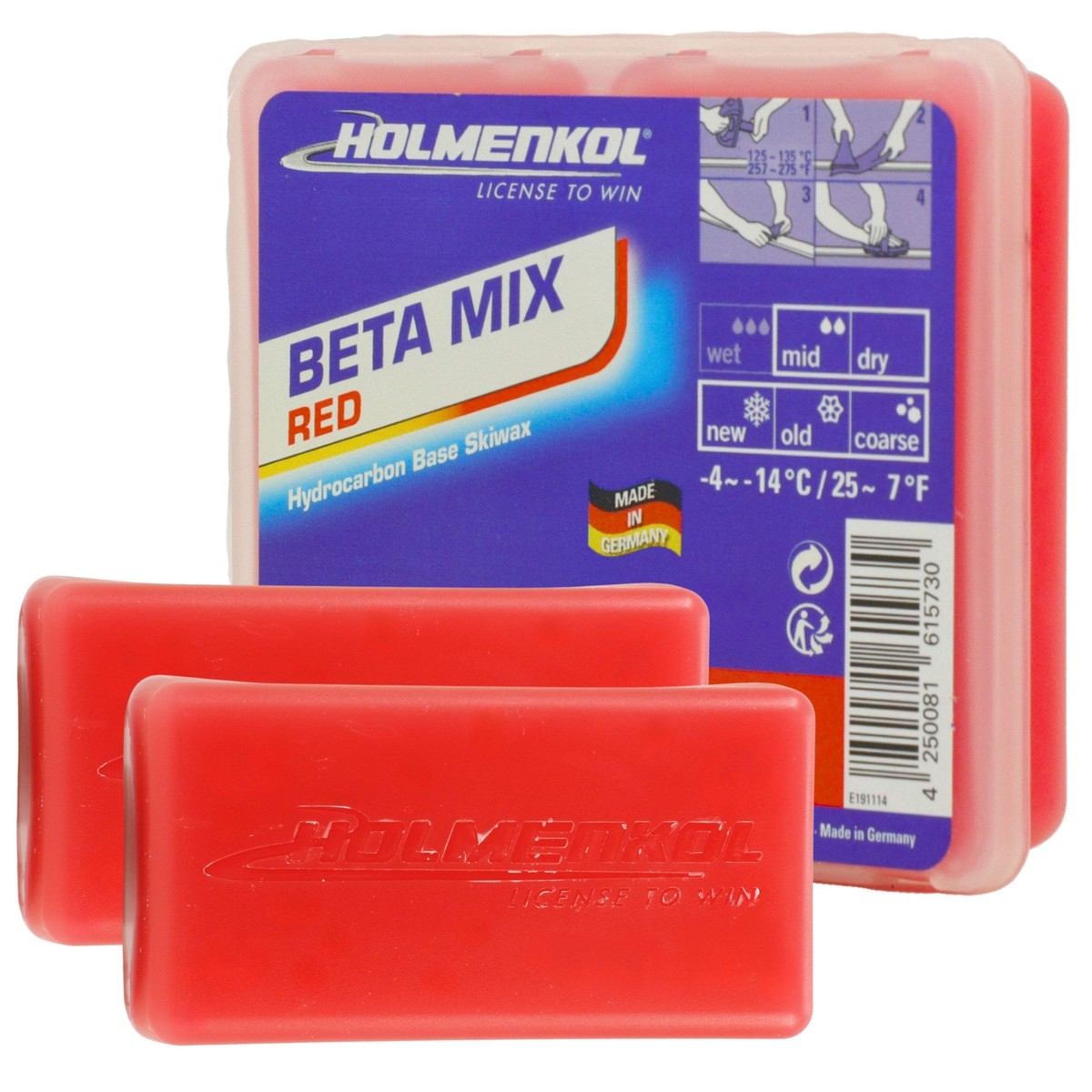 Holmenkol BetaMix Red Ski Wax - 70g | eBay