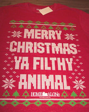 HOME ALONE MERRY CHRISTMAS YA FILTHY ANIMAL T-Shirt MENS 2XL XXL NEW w/ TAG