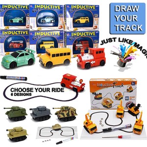 toy car follows line you draw