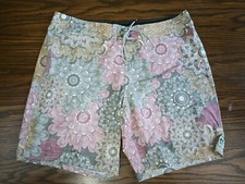 Reef Men's Swim Board Shorts Size 36 Geometric Flower Print