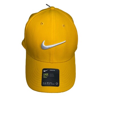 Nike Legacy 91 Unisex Golf Cap Amarillo Hat. One Size. for sale 