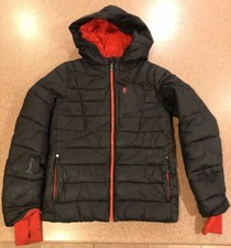 Spyder Black  Red Winter Jacket Puffer Full Zip Boys Kids S Small 6-7 