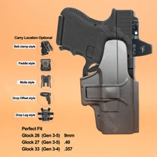 Holster For Glock 33 27 26 Gen 3 4 5 g33 g26 g27 9mm 40 sw Holder Tactical OWB