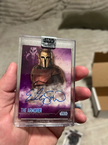 2020 star wars stellar signatures purple parallel /10 auto emily swallow