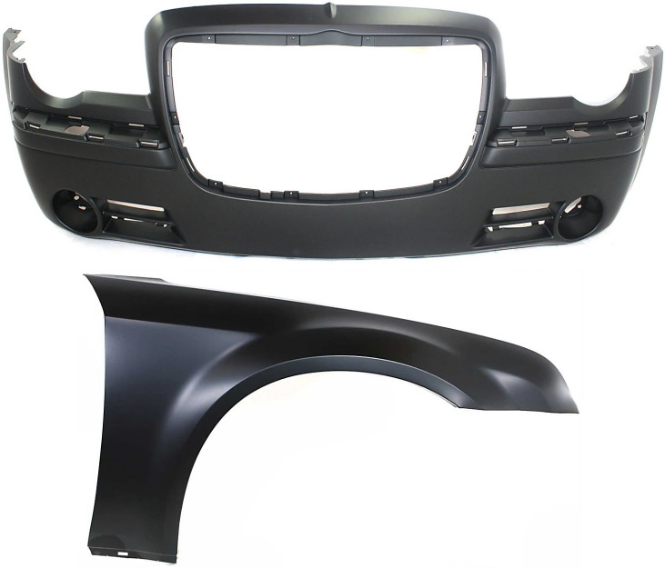 Bumper + Fender Front Right Chrysler 300 300C 5.7 Hemi , 3.0 Crd 05-10