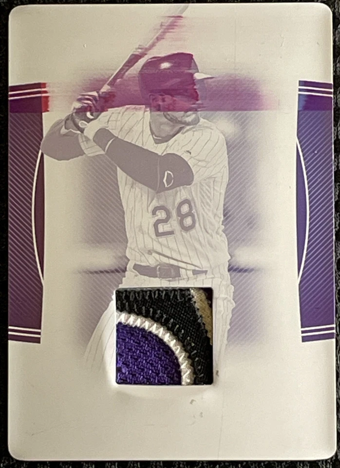 1/1 2020 Nolan Arenado Superfractor PrintingPlate GU 3 Color Jsy Natl Treasures - Image 2 of 4