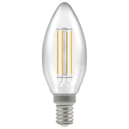 5 x SES Cool White Candle LED 5W = 40W Dimmable clear Crompton 4000k 15555 - Picture 11 of 12
