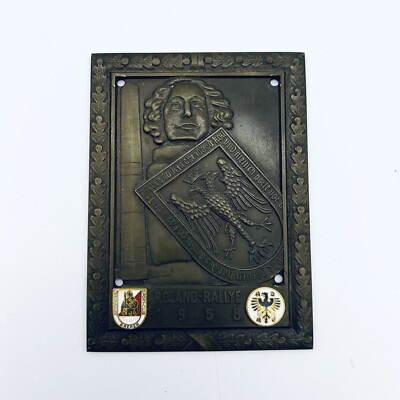 BREMEN ADAC BADGE 1956 OLDTIMER GERMANY ROLAND KNIGHT WAPPEN VW BEETLE PORSCHE 3