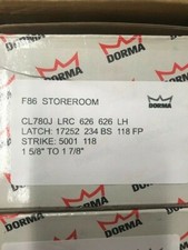 DORMA DOOR CL780J LRC 626 Storeroom Func Gr 2 2-3/4" ASA Less SFIC 6 or 7 L/CORE