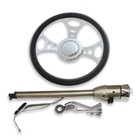 28" Steering Column Stainless Steel Tilt Auto w/ 14" Cruisin Steering Wheel Kit