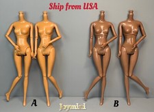 2PCS DIY Re-body Replacement Dolls Body Movable 12 Jointed Articulated 1/6