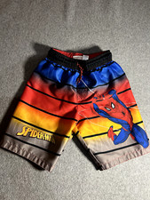 Spiderman Swim suit trunks boys Marvel Boys size large