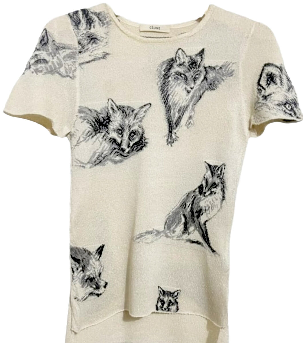 CELINE* Phoebe Philo F/W 2015 Iconic Wonderland Fox Print CELINE* Phoebe Philo F/W 2015 Iconic Wonderland Fox Print