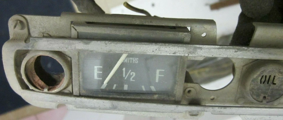 Medidores de combustible y temperatura Ford Consul MK II Smith Pr sin probar usados originales 204E Foto 3 de 4