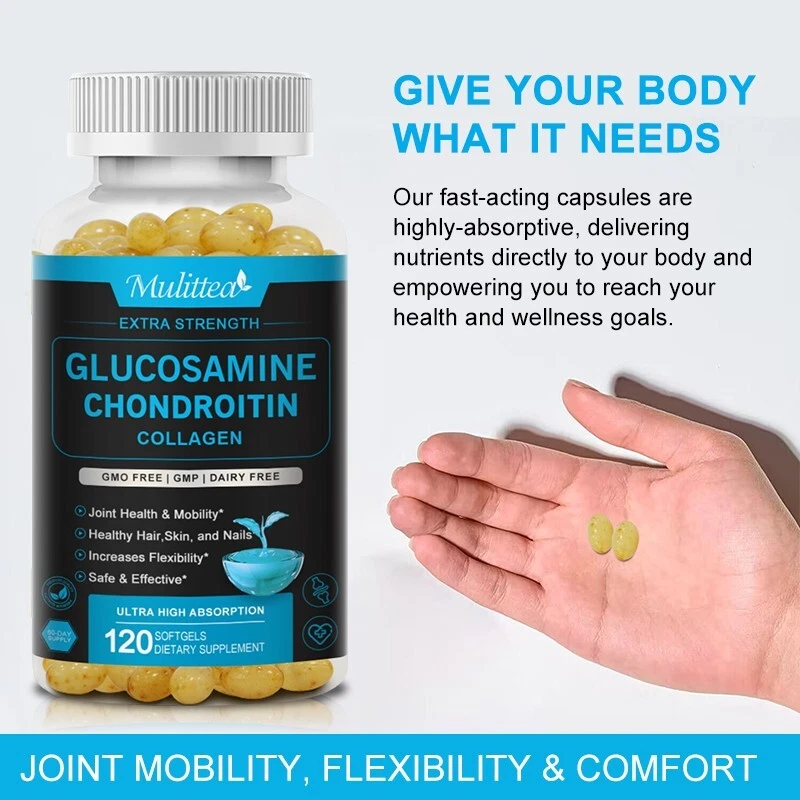 Glucosamine Chondroitin w/ Vitamin D3 Joint, Cartilage, Mobility & Bone Support - Image 2 of 4