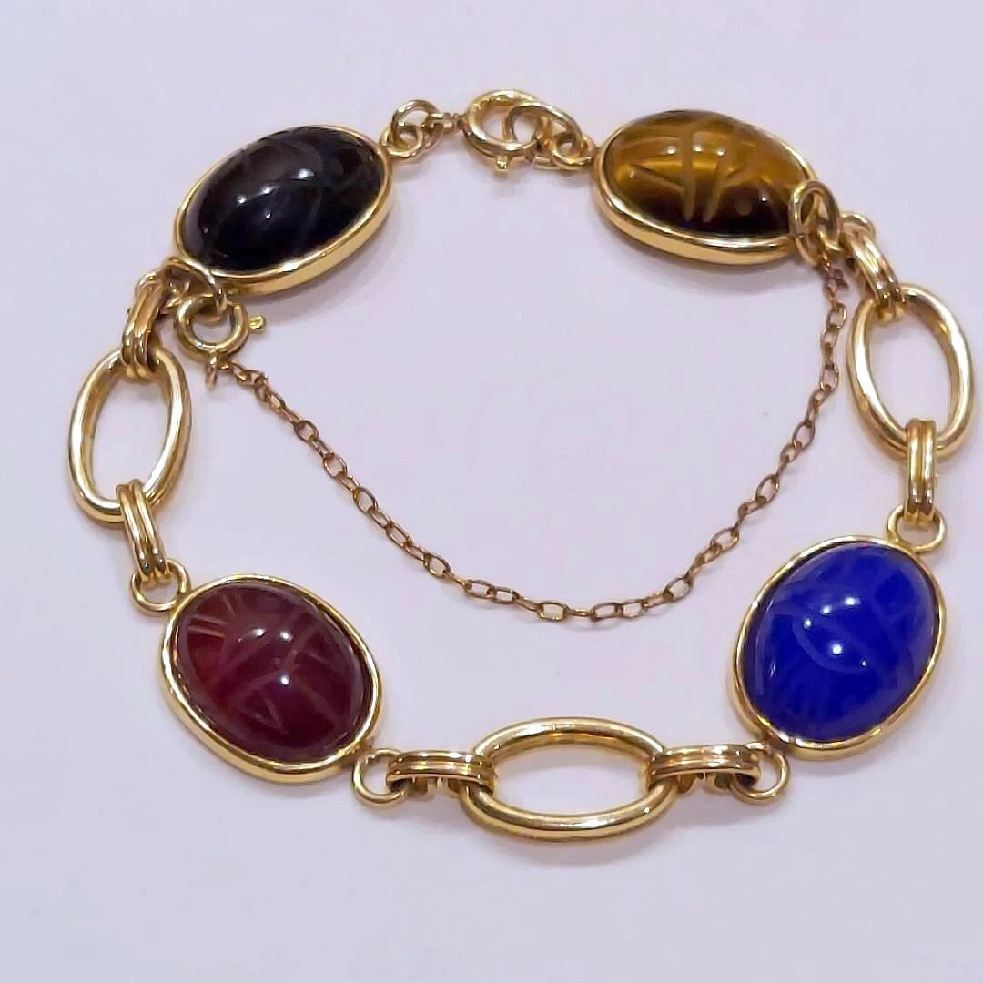 Vintage scarab shop jewelry