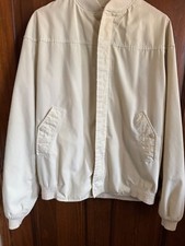 Vintage Catalina La Paz Bomber Jacket cream/beige Bomber Full Zip Size 42 Long.