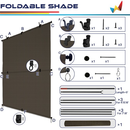 Outdoor Sunshade Roller Shades Roll up Shade Exterior Patio Foldable Roll Blinds - Picture 13 of 25