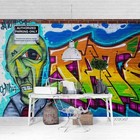 3D Color Art Street Graffiti Self-adhesive Removable Wallpaper Murals Wall 1
