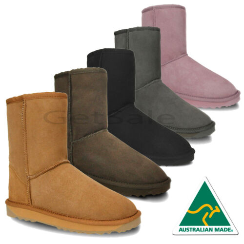 Short Classic UGG Boots Premium Sheepskin AUSTRALIAN MADE Water Resistant UNISEX - Picture 1 of 42