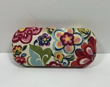 Vera Bradley Quilted Floral Protective Eyeglasses Hard Case Holder 6"