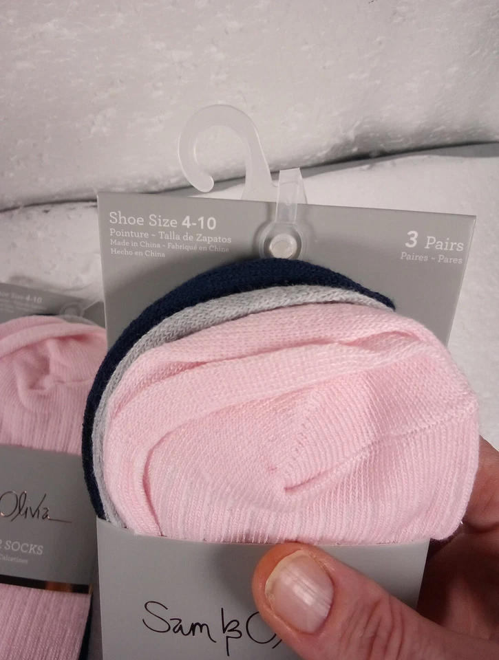 3 paquetes de calcetines Sam&Olivia cuarto total si calcetines 9 pares Foto 3 de 4