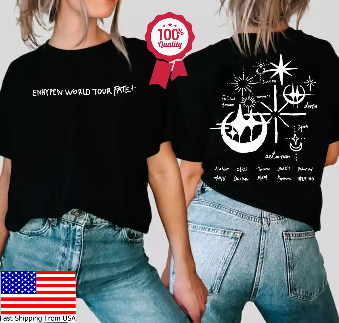 Enhypen Fate Plus World Tour T shirt Gift for Fans | eBay