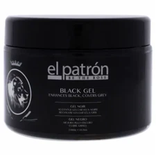 El Patron Black Gel Enhances Black, Covers Grey Maximum Hold/ 10.5oz