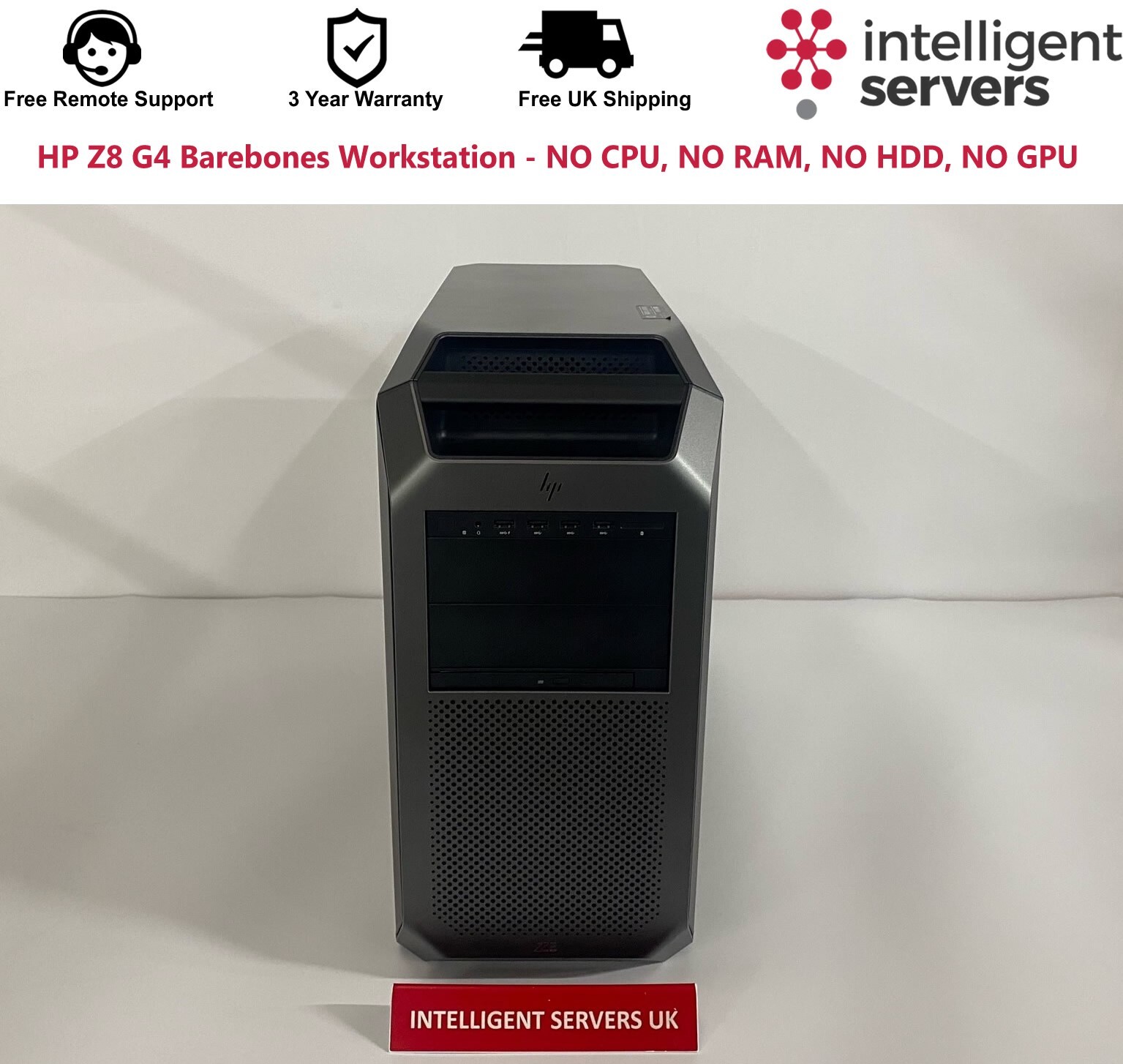 HP Z8 G4 Barebones Workstation - NO CPU, NO RAM, NO HDD, NO GPU - Picture 2 of 5