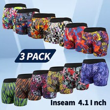 3 PACK Quick Dry Men Underwear Boxers Briefs Comfort Shorts Pants With Bags US