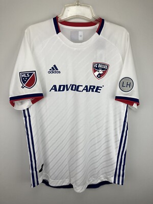 AUTHENTIC ADIDAS MLS LH FC DALLAS ADVOCARE CLIMALITE SOCCER JERSEY