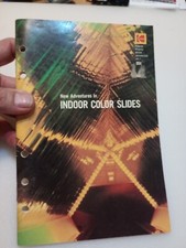 VINTAGE KODAK PHOTO INFORMATION BOOK NEW ADVENTURES IN INDOOR COLOR SLIDES NICE 