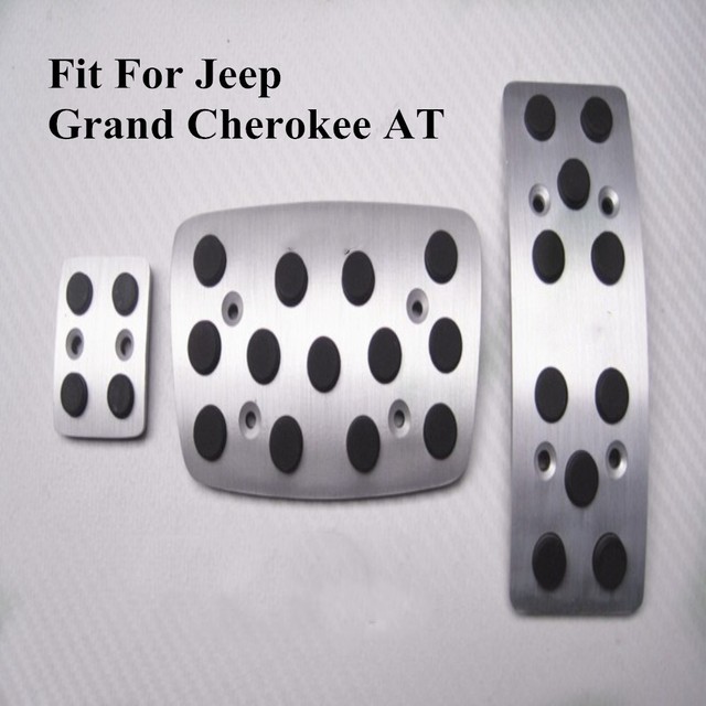 Car Pedals, Gas Brake Footrest Pedal Cover For JEEP Grand Cherokee AT