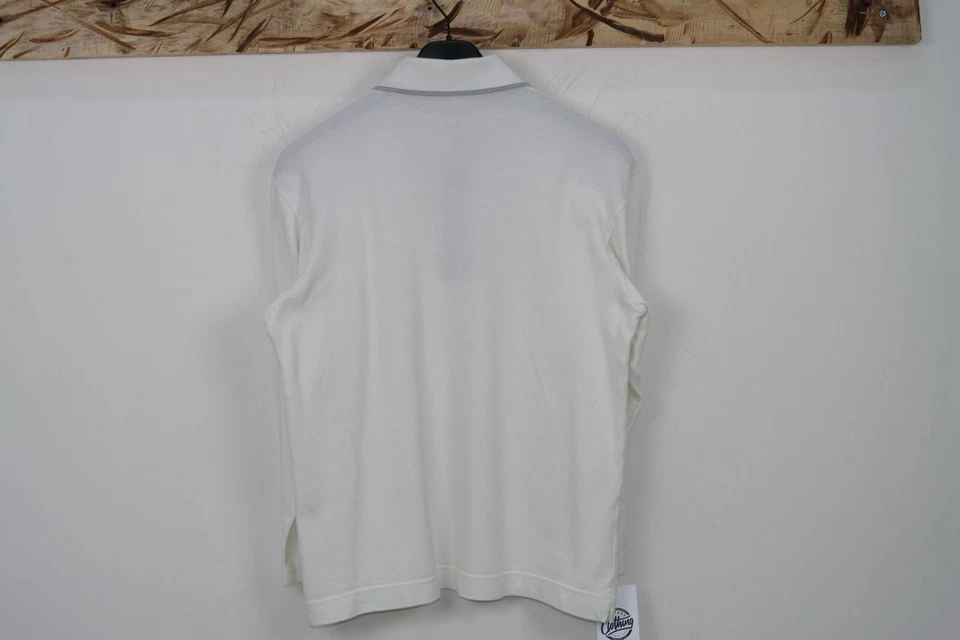 Polo SALVATORE FERRAGAMO D'Occasion Taille S (SA1012) Blanche Homme Été - Photo 2/3