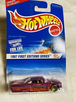 HOTWHEELS NOS '59 CHEVY IMPALA 1997 FIRST EDITIONS SERIES MATTEL