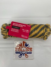 Everbilt 348026 1/4" x 100' Heavy Duty Diamond Braid Polypropylene Rope 157 Lb